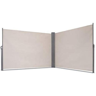 Bức màn hình bên sân thượng có thể kéo lại hai lần với vật liệu polyester hoạt động bằng tay