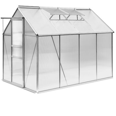 Không phủ khung kết thúc 6ft X 8ft vườn lớn nhà kính cho làm vườn ngoài trời