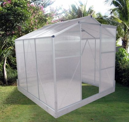 Không phủ khung kết thúc 6ft X 8ft vườn lớn nhà kính cho làm vườn ngoài trời