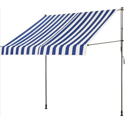 Polyester Fabric Balcony Manual Gearbox Awning với khung màu xám và điều trị chống tia cực tím
