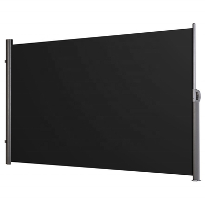 Lớp lót bên có thể kéo lại cho sân ngoài trời Xám Polyester Material Sail Privacy Walls