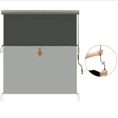 Bảo vệ bóng mặt trời và cửa sổ ban công với mái hiên thả thẳng đứng 160 * 250cm