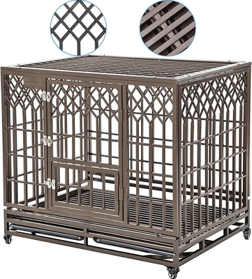 Modern Style Pet Dogs Cage Heavy Duty Steel Dog Kennel cho kích thước trung bình đến lớn