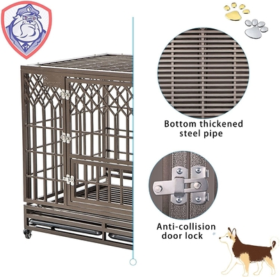 Modern Style Pet Dogs Cage Heavy Duty Steel Dog Kennel cho kích thước trung bình đến lớn