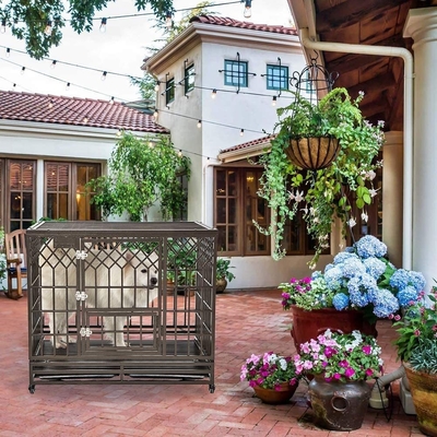 Modern Style Pet Dogs Cage Heavy Duty Steel Dog Kennel cho kích thước trung bình đến lớn