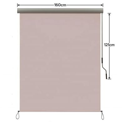 1.6m * 2.5m Vật liệu buồm polyester có thể kéo lại chống nước Sunshade Drop Vertical Awning