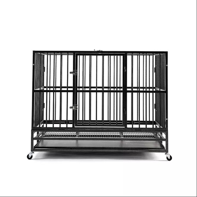 Đen 38 Inch Heavy Duty Pet Cage cho chó lớn và trung bình