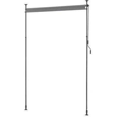 Bên ngoài 120 x 270 cm Polyester Sail Extendable Opaque Vertical Awning với Crank tay