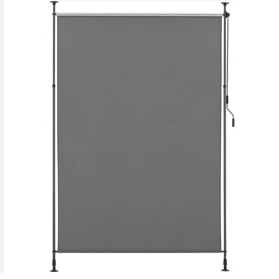 Bên ngoài 120 x 270 cm Polyester Sail Extendable Opaque Vertical Awning với Crank tay