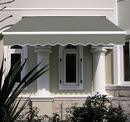 Khung nhôm phủ bột ngoài trời Cửa sổ kéo ra 250 * 200 cm Cửa sổ mặt trời bằng tay