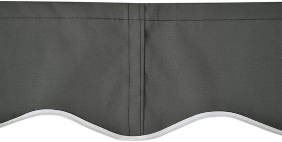 Khung nhôm phủ bột ngoài trời Cửa sổ kéo ra 250 * 200 cm Cửa sổ mặt trời bằng tay
