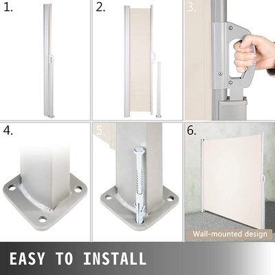 Mái màn hình gấp có thể kéo lại cho sân thượng / sân thượng / sân sau riêng tư