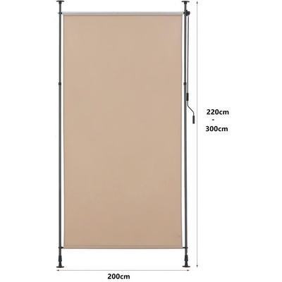 Bụi phủ 200x270cm Trần treo chống nước vải màu xám cho vườn ban công