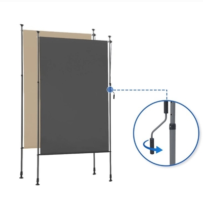 Bụi phủ 200x270cm Trần treo chống nước vải màu xám cho vườn ban công