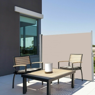 300 x 160 cm Aluminium Frame Side Awning cho sự riêng tư ngoài trời và bảo vệ bóng mặt trời
