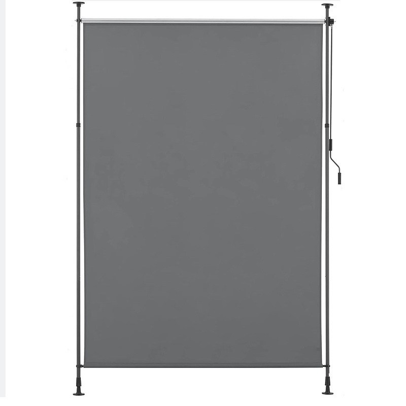 Bụi phủ lợp dọc 150 * 270cm cho màn hình riêng tư và bảo vệ mặt trời màu xám tối