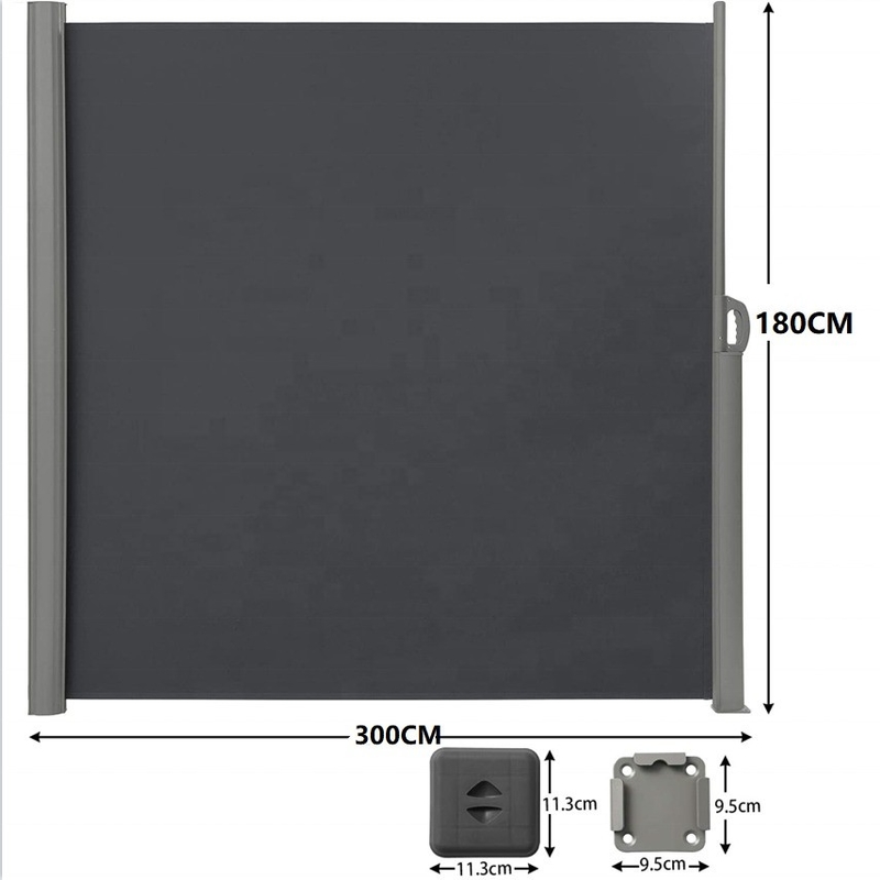 Vật liệu buồm Polyester Cửa bên kéo ra cho màn hình riêng tư ngoài trời 63 &quot;x 118